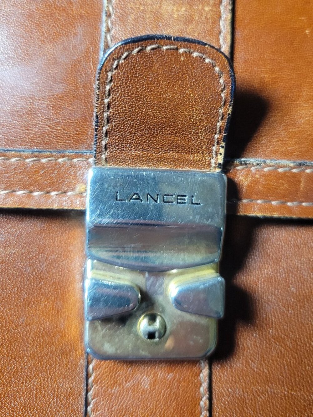 Vintage Lancel Paris Brown Leather Crossbody Shoulder Bag Made in Italy - Picture 4 of 12